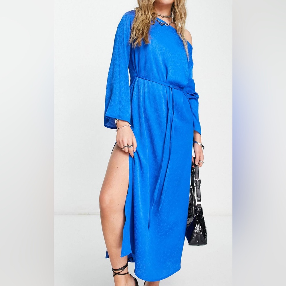 TOPSHOP Premium Jacquard Occasion Midi Dress Size 10 *NEW W/ TAGS*